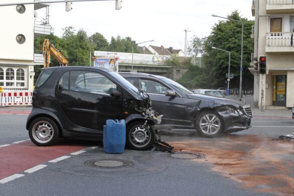 Verkehrsunfall am Petersburger Wall in Osnabrück