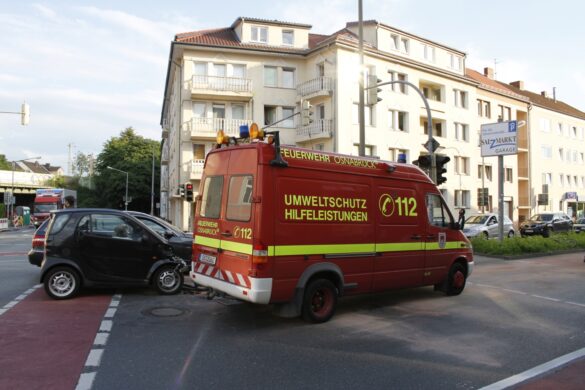 Verkehrsunfall am Petersburger Wall in Osnabrück