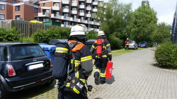 2016-07-13_Kleinbrand-Rauchmelder-Studentenwohnheim_003 Feuermeldung in Osnabrück-Wüste durch Heimrauchmelder
