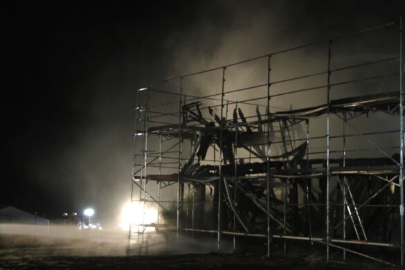 Vollbrand eines Neubaus in Melle bei Osnabrück