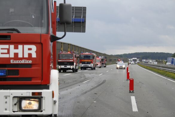 Schwerer LKW-Unfall auf der A1 bei Osnabrück