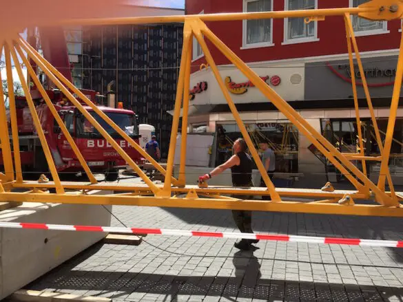 Der Kran steht – jetzt wird die Tchibo-Lücke neu bebaut