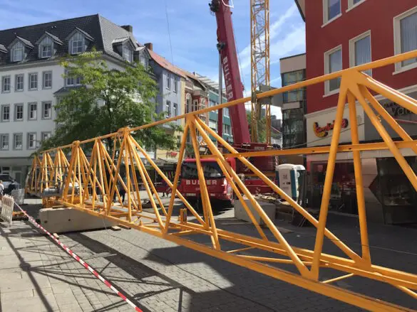 Der Kran steht – jetzt wird die Tchibo-Lücke neu bebaut