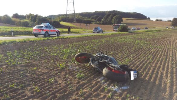 Motorradfahrer überschlägt sich im Landkreis Osnabrück