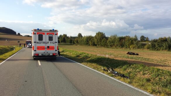 Motorradfahrer überschlägt sich im Landkreis Osnabrück