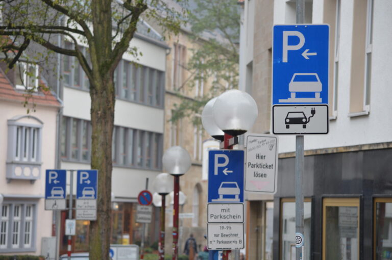 Elektroauto-Parkplatz