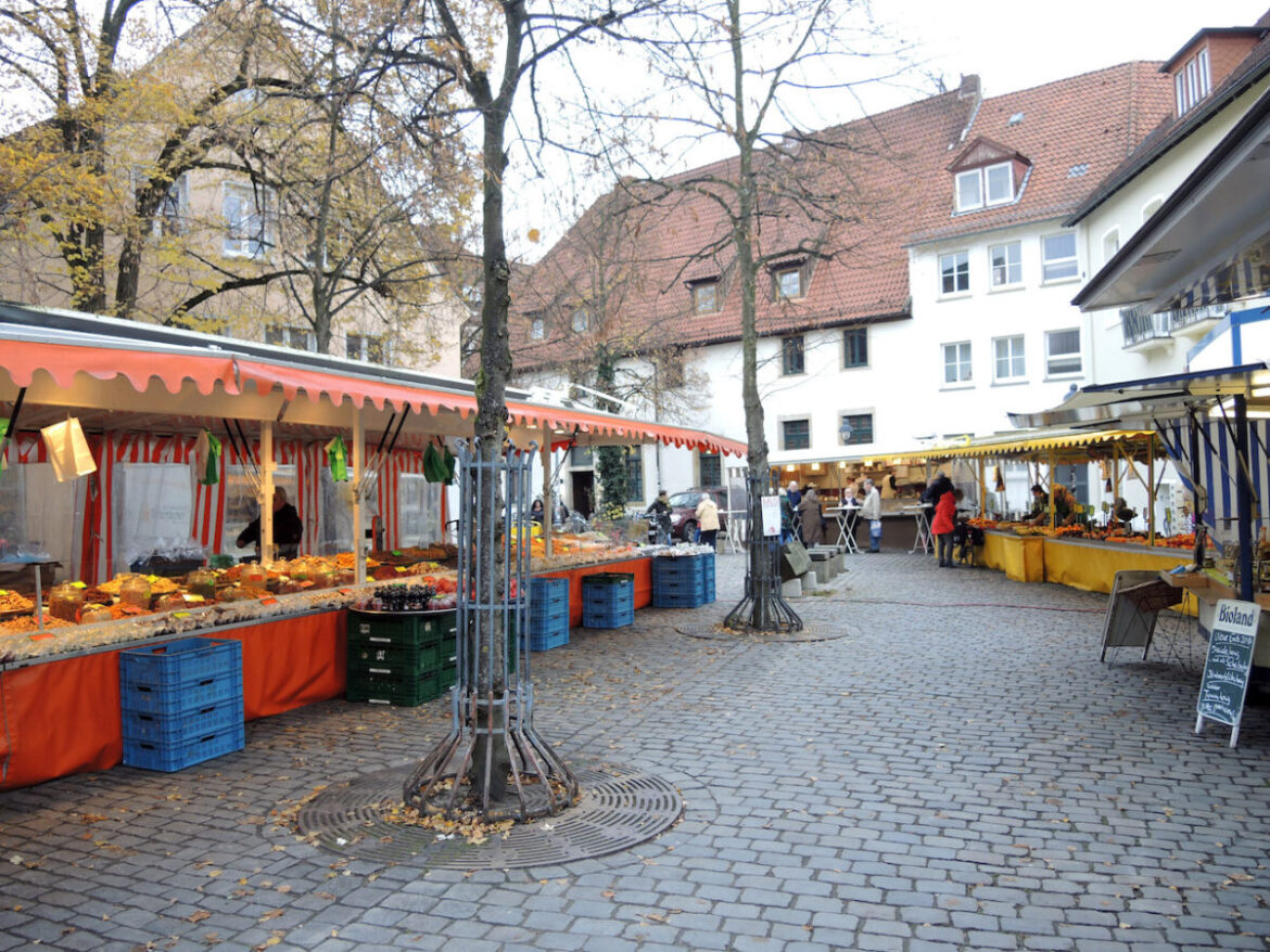Wochenmarkt am Ledenhof (Archivbild)