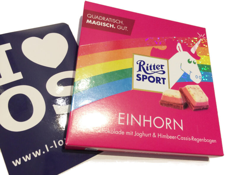 Einhorn-Schokolade zu gewinnen