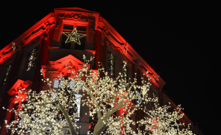 Prelle Shop Krahnstraße Weihnachtsbeleuchtung