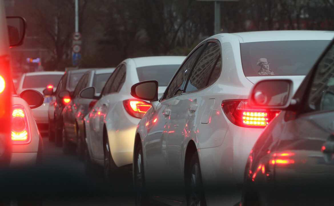 Stau in der Innenstadt, Symbolbild