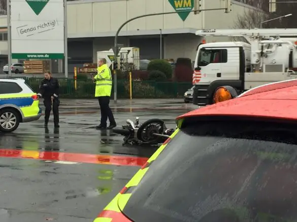 Motorradunfall, Pagenstecherstraße Osnabrück