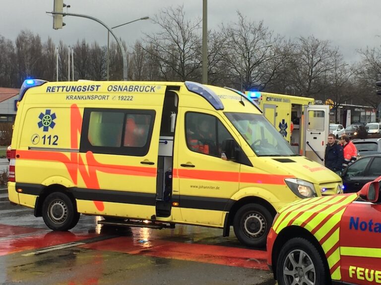 Motorradunfall, Pagenstecherstraße Osnabrück