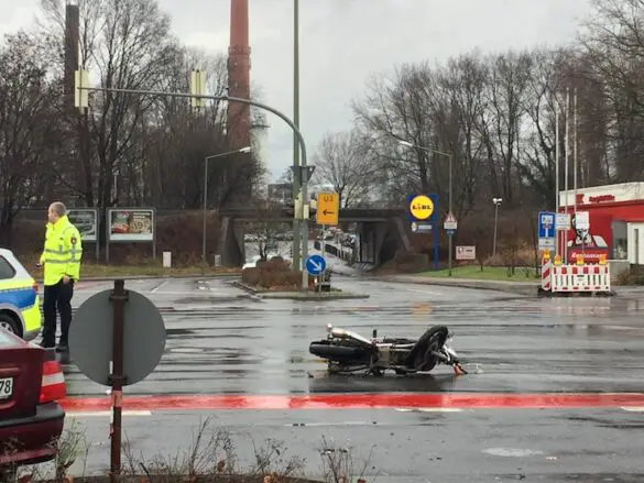 Motorradunfall, Pagenstecherstraße Osnabrück