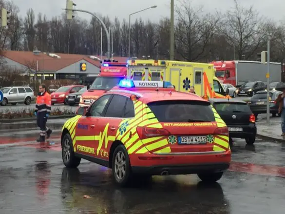 Motorradunfall, Pagenstecherstraße Osnabrück