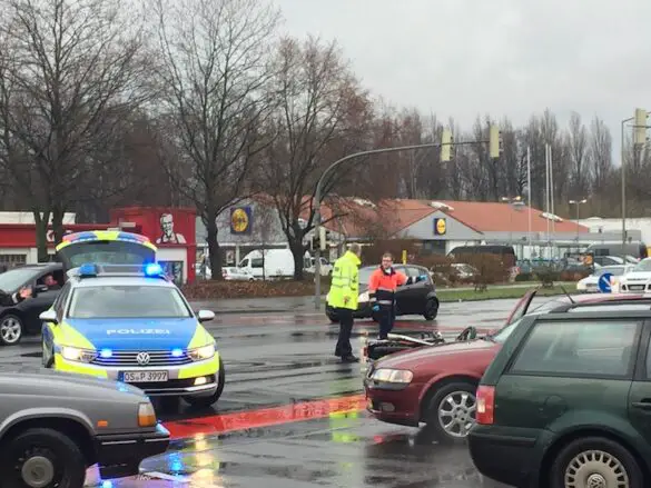 Motorradunfall, Pagenstecherstraße Osnabrück