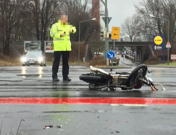 Motorradunfall, Pagenstecherstraße Osnabrück