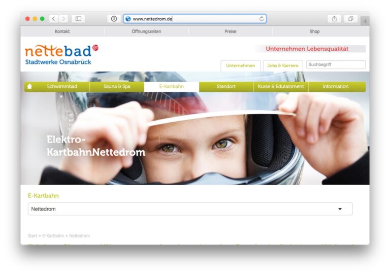 Homepage Nettedrom