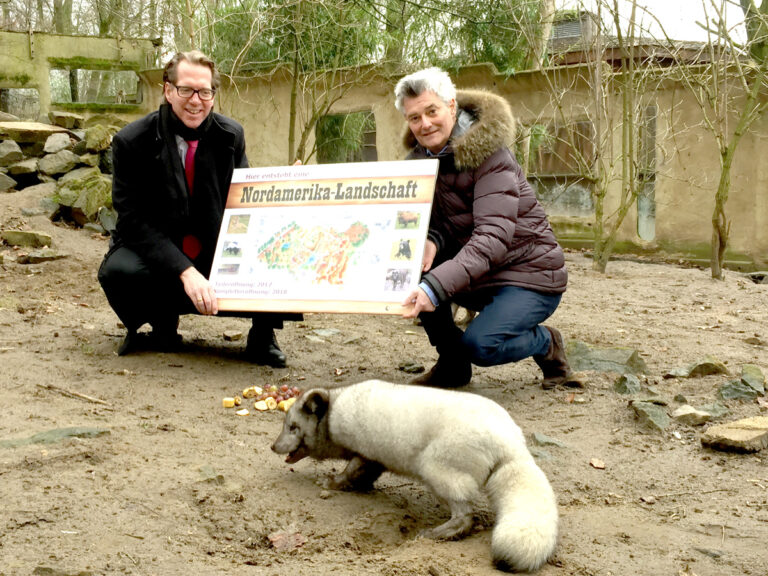 Thomas Salz, Andreas Busemann und ein Polarfuchs