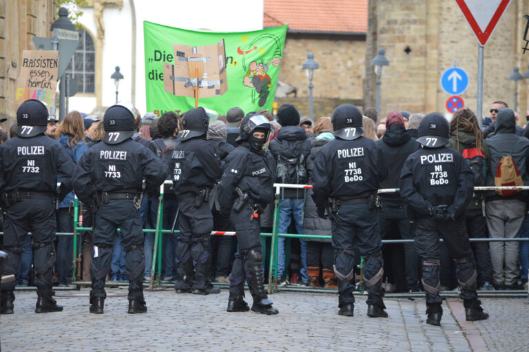Bereitschaftspolizei, AfD, Beatrix von Storch, Osnabrück