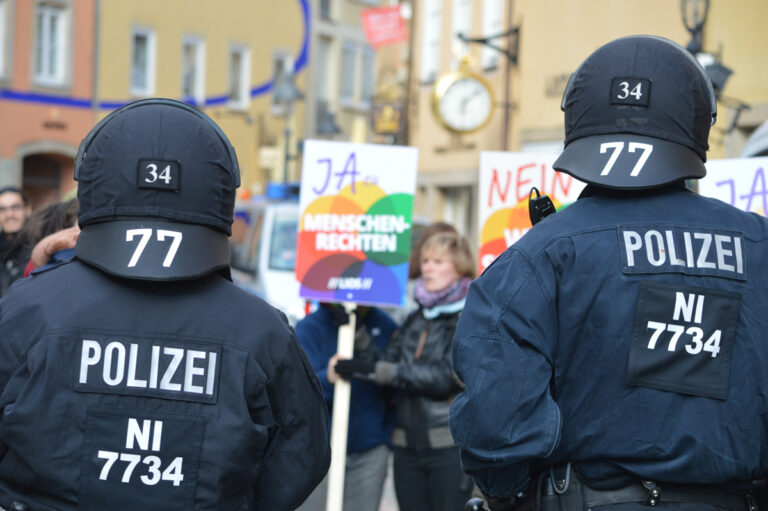 Bereitschaftspolizei, AfD, Beatrix von Storch, Osnabrück
