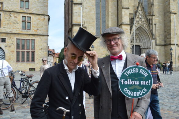 DSC_0688 Der 3. Osnabrücker Tweed Run startet bei perfektem Radel-Wetter