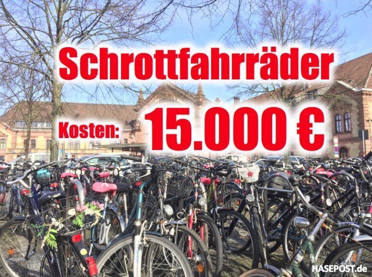Schrottfahrräder Entsorgung
