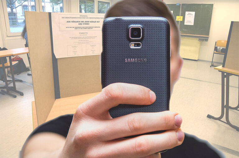 Wahlgeheimnis, Wahlkabine, Bundestagswahl, Selfie, Osnabrück, Kinder, Ehepartner, ungültig