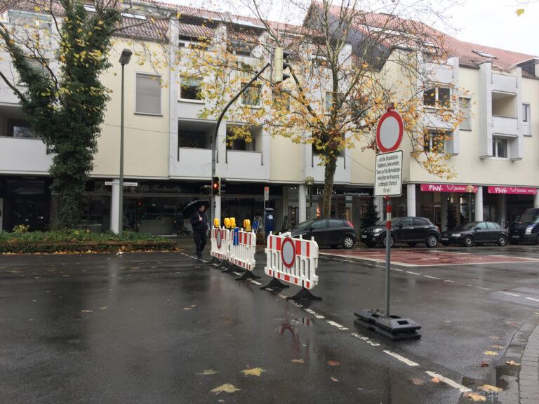 Straßensperre Dielingerstraße Weihnachtsmarkt Osnabrück