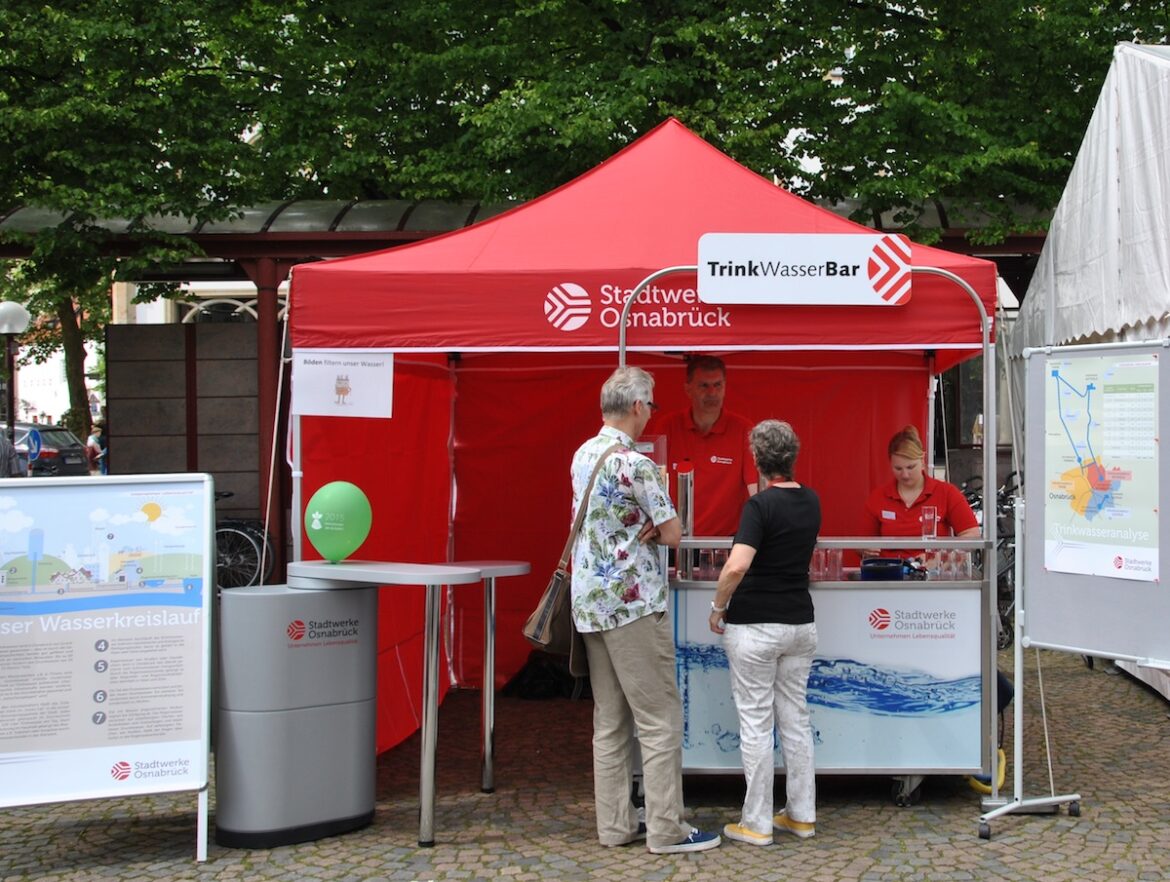 Trinkwasser-Bar der Stadtwerke Osnabrück