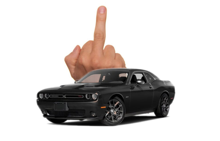 US-Car Mittelfinger