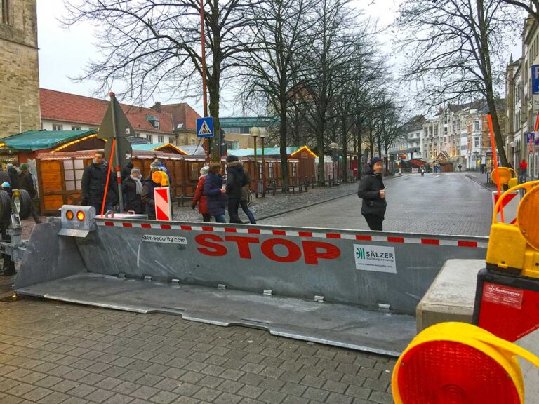 Terrorsperre, Weihnachtsmarkt Osnabrück
