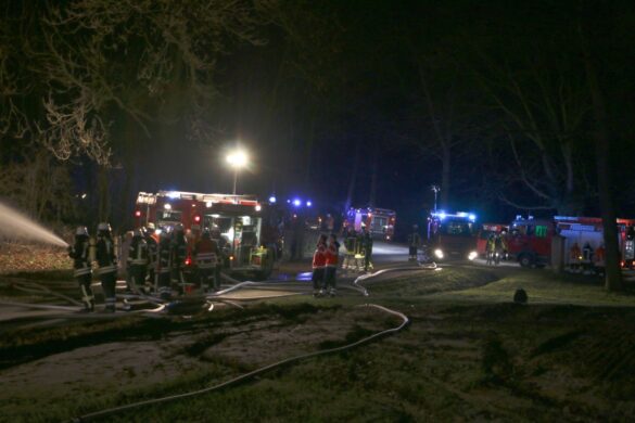 Feuerwehr Melle bei Osnabrück im Großeinsatz