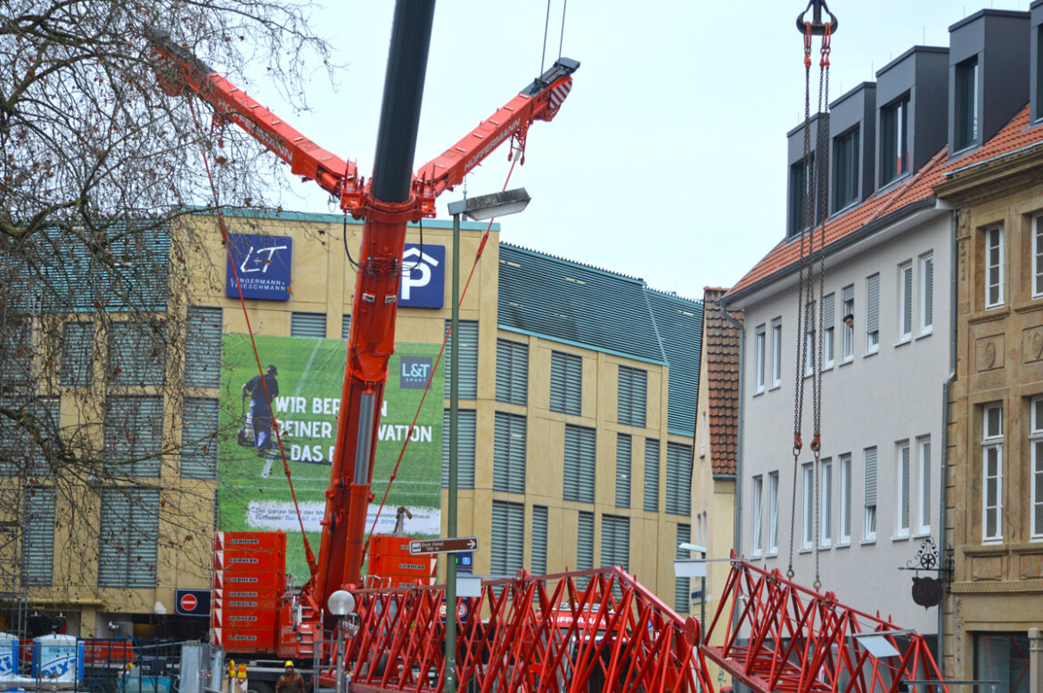 Sporthaus, L&T, Osnabrück, Baukran, MBN, Herrenteichstraße