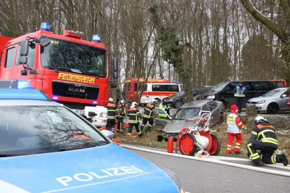 Unfall mit BUS und PKW - Alarmübung bei Bramsche (360°)