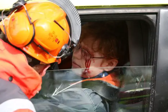Unfall mit BUS und PKW - Alarmübung bei Bramsche (360°)