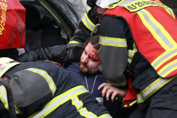 Unfall mit BUS und PKW - Alarmübung bei Bramsche (360°)