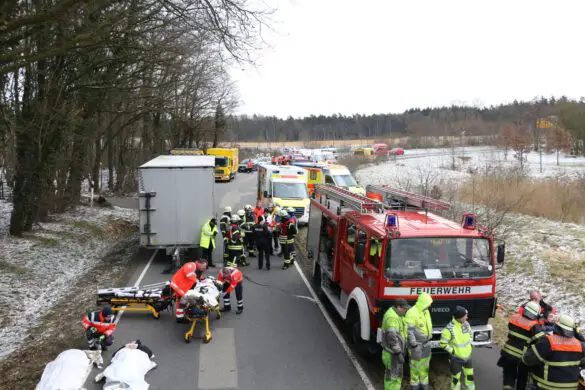 Unfall mit BUS und PKW - Alarmübung bei Bramsche (360°)