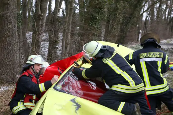Unfall mit BUS und PKW - Alarmübung bei Bramsche (360°)