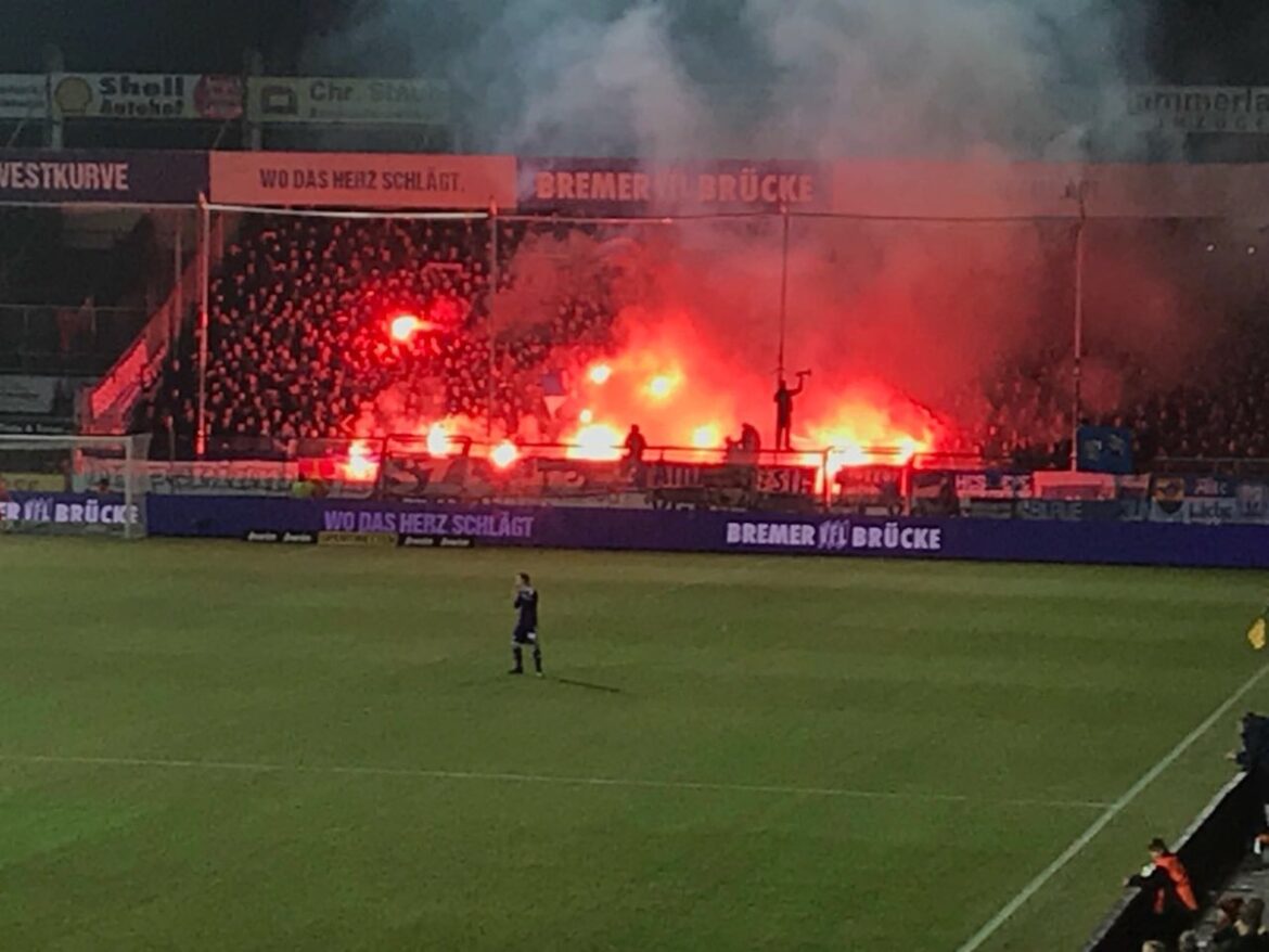 Pyro, Meppen, Bremer Brücke, VfL Osnabrück
