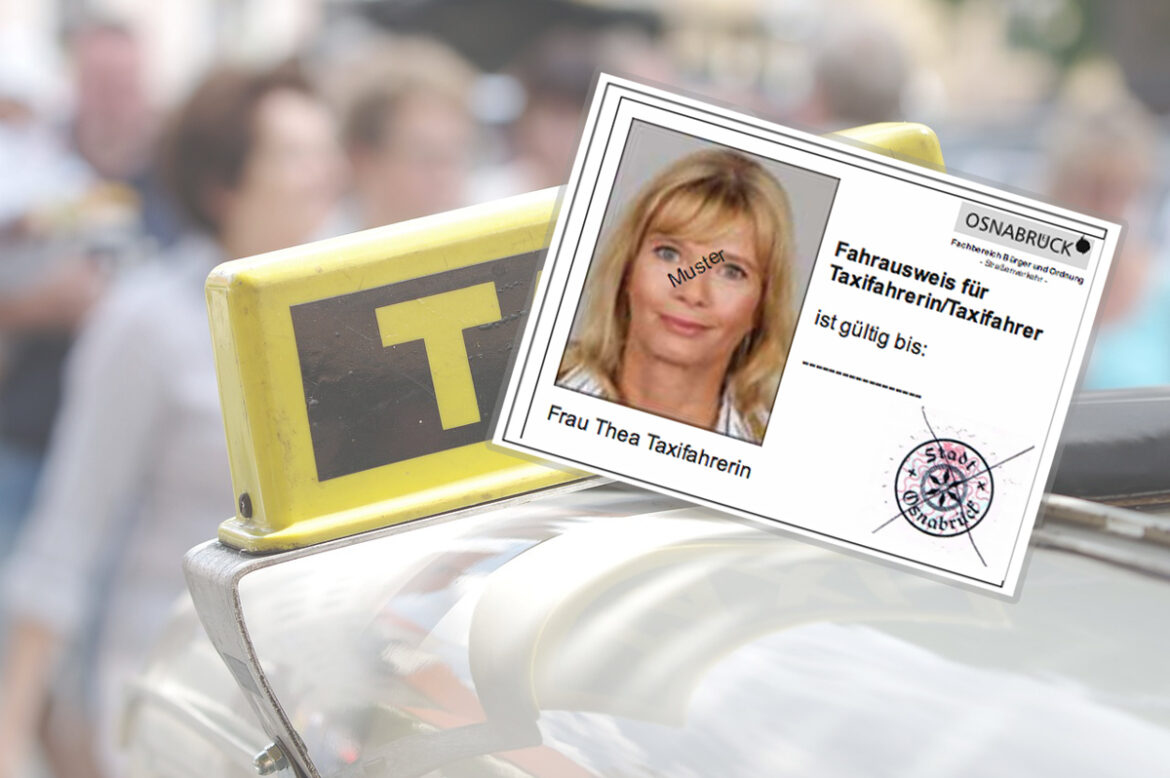 Taxiausweis nach Taxiordnung