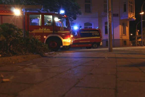 Wohnung brennt in Möserstraße in Osnabrück