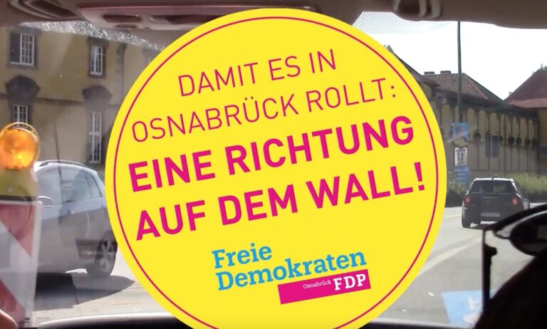Kreisverkehr in Osnabrück, Quelle: FDP/YouTube