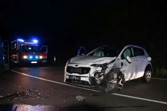 2018-07-29_Unfall-Zusammenstoss-Autobahn-A33-Osnabrueck-Harderberg_001 Schwerer Zusammenstoss in Autobahnauffahrt der A33 bei Osnabrück