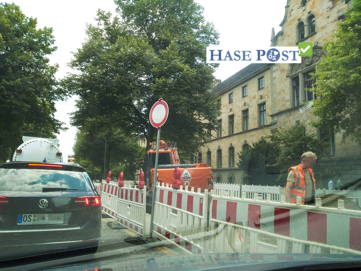 Stau am Wall in Osnabrück