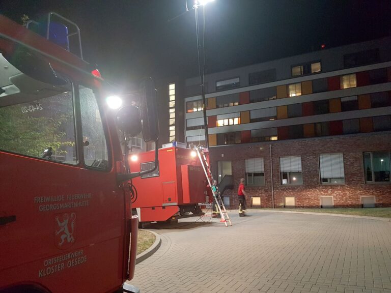 Brand im Franziskus-Hospital