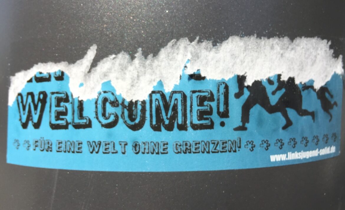 Aufkleber Refugees Welcome