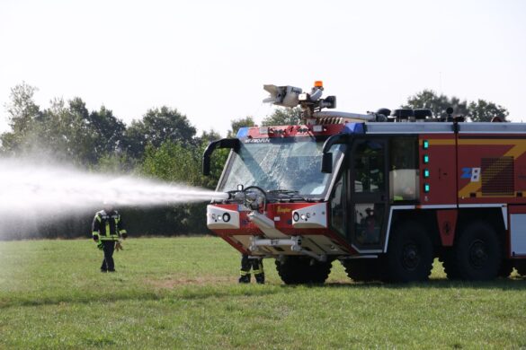 Feuerlöschübung Flughafen FMO