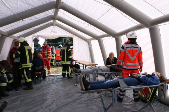 Notfallübung am Flughafen Münster/Osnabrück