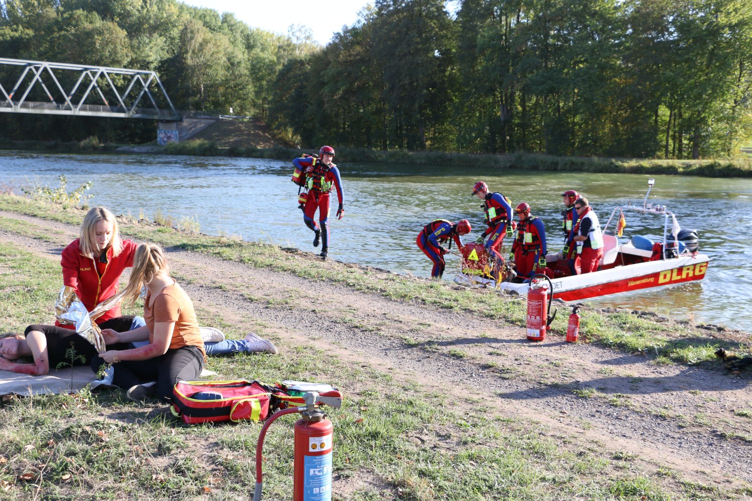2018-09-29_Katastrophenschutz-Uebung-DLRG-Osnabrueck-Einsatzzug-Wasserrettung_052 Ganztägige Katastrophenschutzübung der DLRG im Landkreis Osnabrück