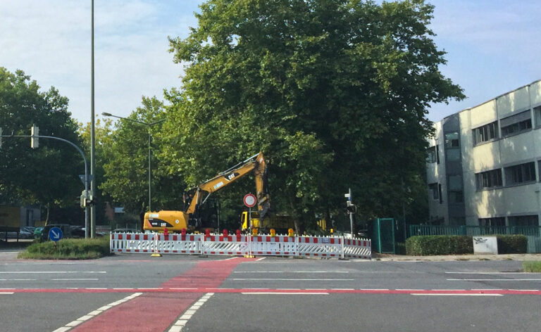 Baustelle an der Pagenstecher Straße